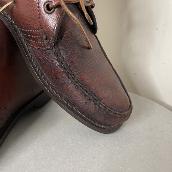 Vtg GOKEY SAUVAGE Brown Leather Chukka Boot Gro-Cord King Ankle Lace Up Men Sz 9 - Picture 6 of 16